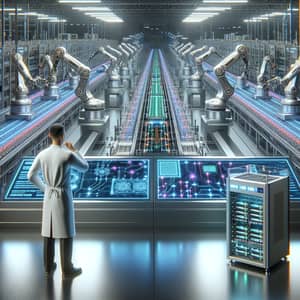 New System: Futuristic Computer Assembly Warehouse