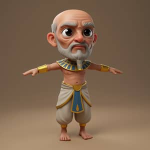 Stylized Elderly Egyptian Character Design