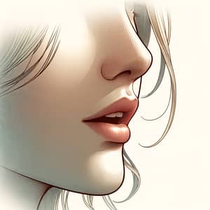 Serene Profile Illustration for Introspective Impressions