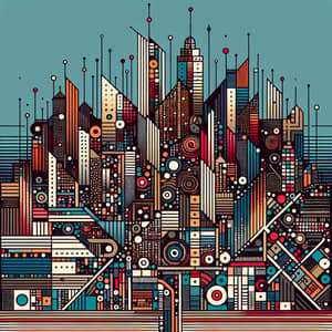 Abstract Cityscape Art | Urban Skyline & Skyscrapers