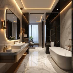 Stylish Luxury Hotel Bathroom Design