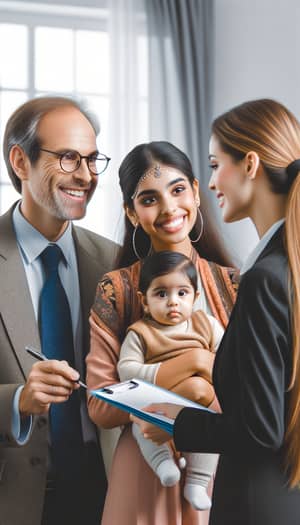 Charming Dialogue Between Young Babysitter and Baby's Parents