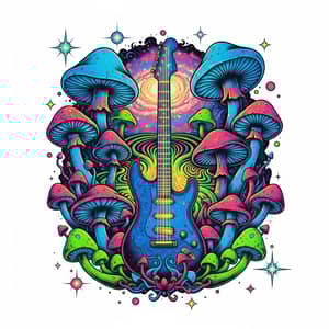 Psychedelic Mushrooms & Vintage Rock Art