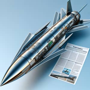 Sleek Hypersonic Missile with Newsletter | Advanced Aerodynamic Features