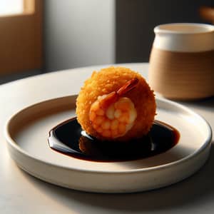 Delicious Shrimp Croquette with Soy Sauce