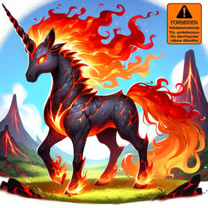 Fantasy Fire Unicorn Creature: Mythical Guide