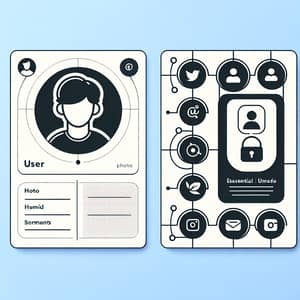 User Info Card Design | Essential User Information | Social Media Links