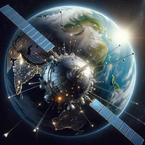 Satellite Orbiting Earth: Advanced Design in Space