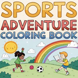 Sports Adventure Coloring Book for Kids