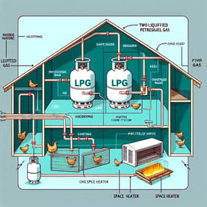 LPG Tank Setup for Poultry House Heating System