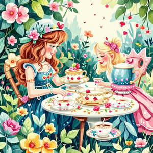 Whimsical Tea Party in a Fairy Tale Garden