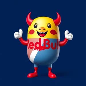 Powerful Red Bull Candy Mascots for MZ Generation