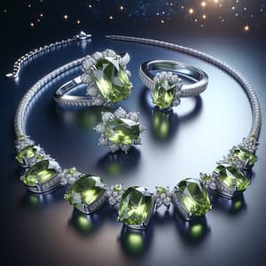 Peridot Stone Silver Set Jewelry: Capture the Brilliance in Night Sky