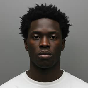 Professional Mugshot of Black Man