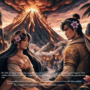 Filipino Folklore Tale: Daragang Magayon & Panganoron's Love Story