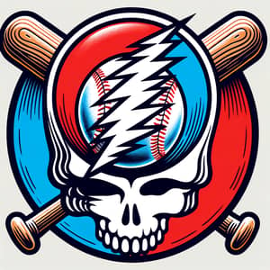 Grateful Dead Baseball Inspired Art | Unique Illustration