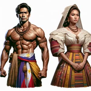 Filipino Traditional Attire Inspired by Lapu-Lapu & Maria Clara