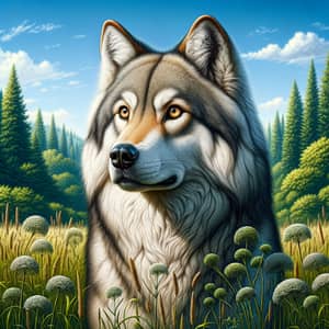 Czechoslovakia Wolfdog: Majestic Breed in Verdant Field