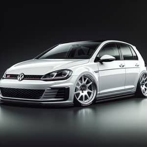 White Golf 6 GTI with Carmani Ludwig 20 Wheels