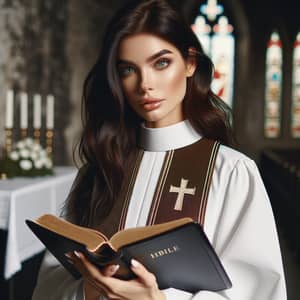 Lauren Jauregui Priest: Traditional Attire and Bible