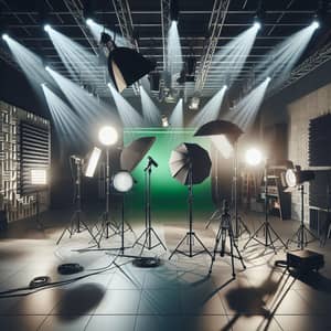 Professional Studio Lighting Equipment | Brightly Lit Environment