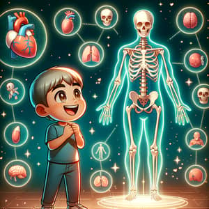 Child-Friendly Human Body Anatomy Image