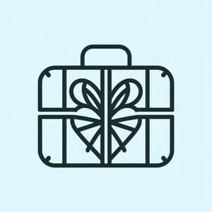 Luggage & Gift Icon - Simple Line Art Design