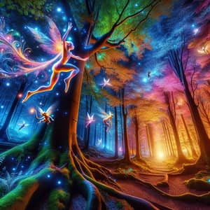 Magical Creature in a Mystical Forest