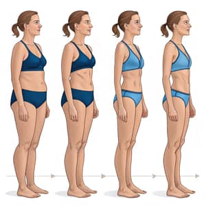 Visualizing Female Body Fat: 5% to 30% in 8 Steps