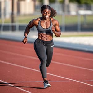 Strong 17-Year-Old Sprinter with Stunning Physique