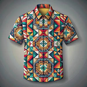 Stylish Geometric Shirt Pattern Design