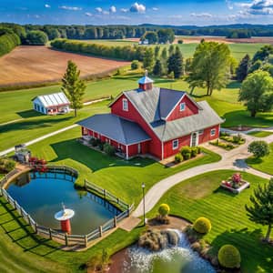 Explore a Scenic 160-Acre Indiana Farm Layout