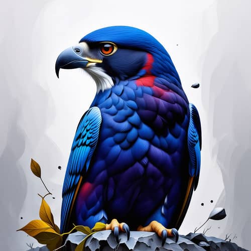 Discover the Blue Falcon: Nature's Stunning Avian
