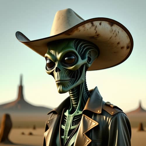 Alien Cowboy: Unleash the Galactic Wrangler