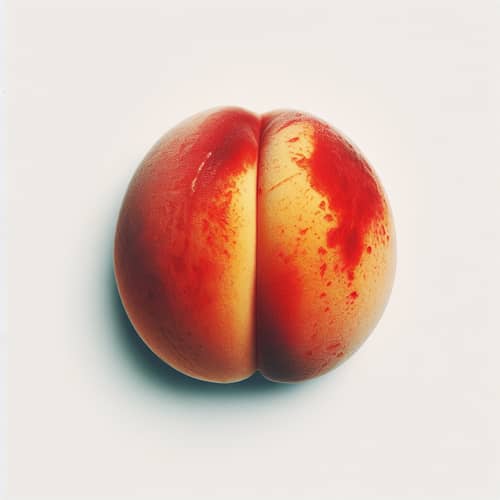 Vivid Close-Up Image of a Peach | Abstract Human Form Hint