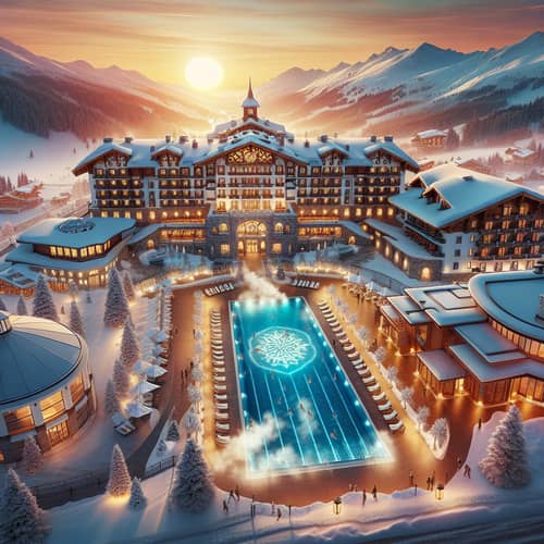 Luxury Chalet Hotel with Spa & Open Pool at Ski Resort