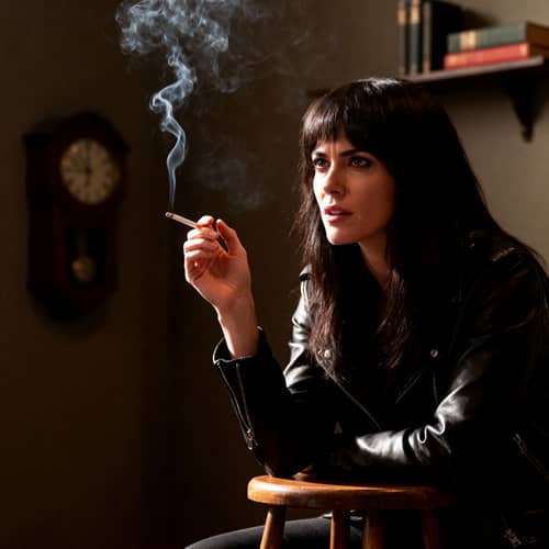 Woman Smoking - Captivating Imagery