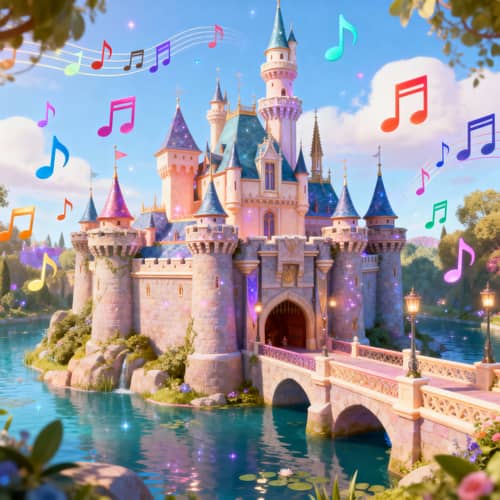 Disney Castle Music Notes: A Magical Experience Disney Castle Music Notes: A Magical Experience