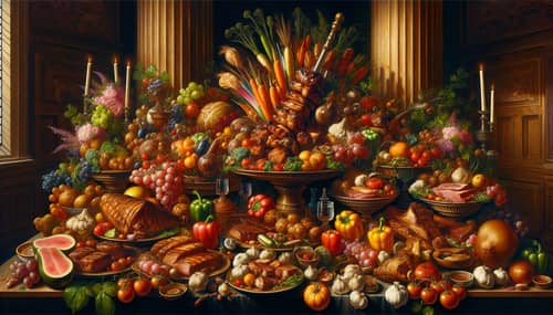 Renaissance-Inspired Banquet: Grilled Meats & Vegetables