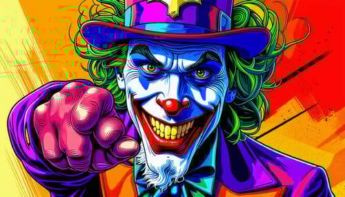 Cool Joker-Style Uncle Sam | Comic-Inspired Artwork
