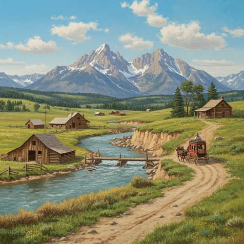 Impressionist Painting of Colorado's Rocky Mountains