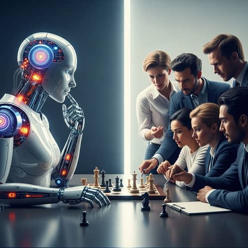 Sci-Fi Themed Chess Game: Balanced Face-off between Humans and AI