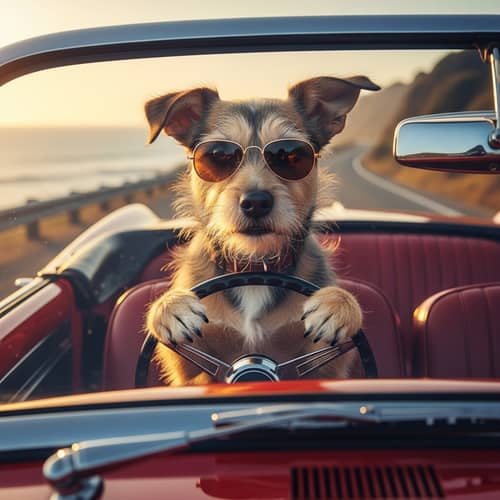 Small Dog Driving Car | Cute Puppy Car Rides