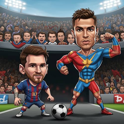 Messi and Ronaldo: Superheroes of Football