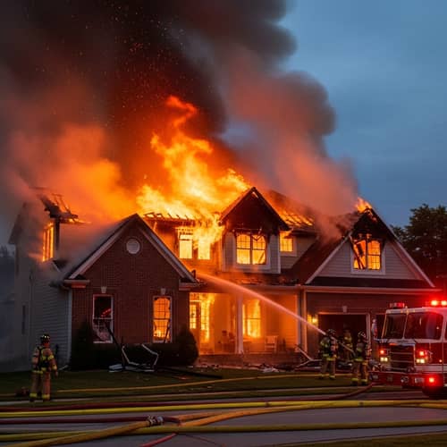 House Fire: Quick Response Saves Property - Action Plan