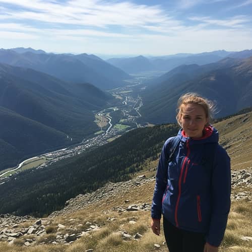 Serene Mountain Top View | Embrace Contentment and Acceptance