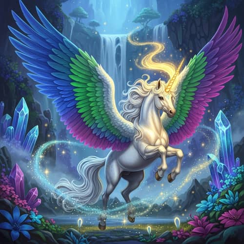 Magnificent Alicorn Fantasy Art | Enchanted Mythical Creature