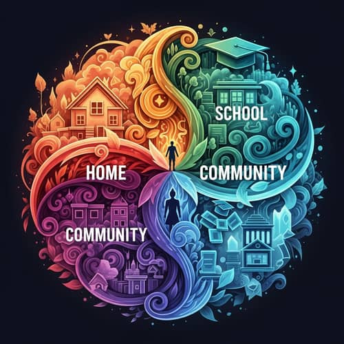 Dynamic Artwork Influenced by Home, School & Community | Learner Representation