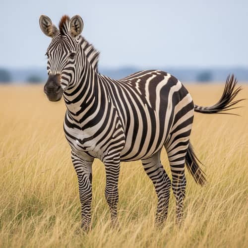 Magnificent Zebra in the Savanna - Wildlife Beauty Captured