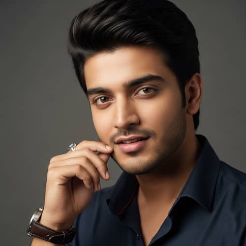 Charismatic Indian Man | Expressive Eyes & Captivating Smile